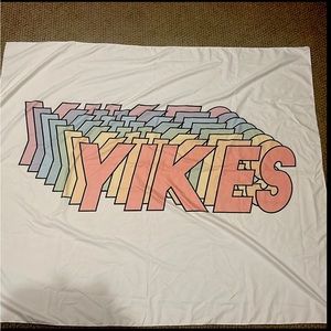 Yikes retro tapestry